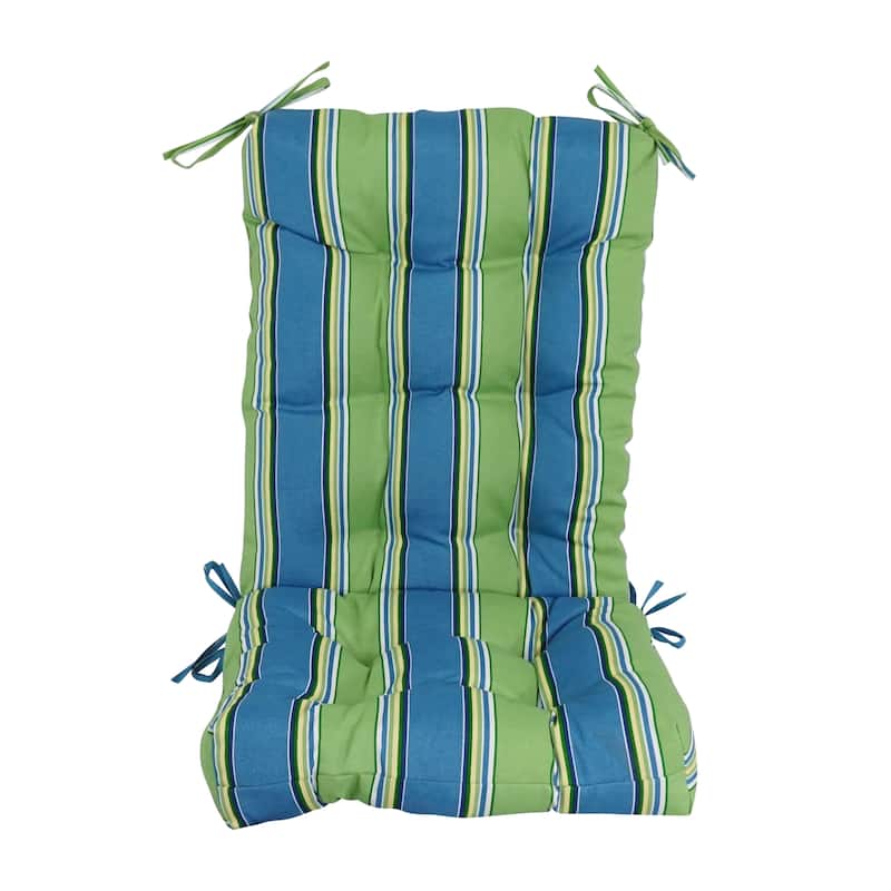 Multi-section Tufted Outdoor Seat/Back Chair Cushion (Multiple Sizes)