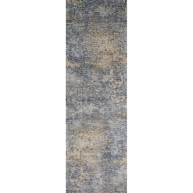 Alexander Home Mason Distressed Abstract Ocean Mosaic Rug