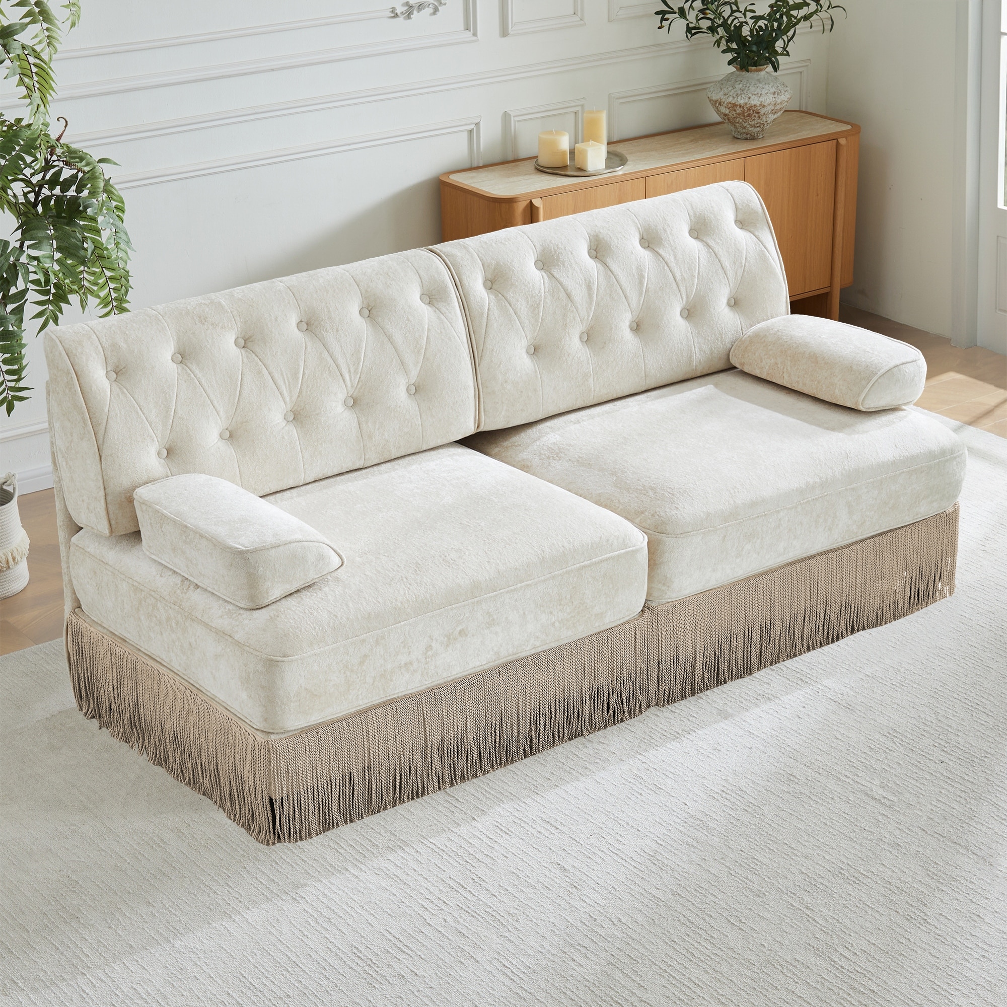 Modular Sectional Sofa Couch for Living Room Bedroom, Vintage Loveseat Accent Sofa Couch Lounge Couch