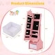 preview thumbnail 6 of 17, Costway Kids Vanity Set Princess Makeup Dressing Table and Chair Set - See Details