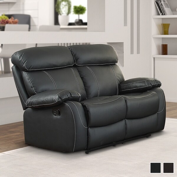 Stratus Leather Double Reclining Loveseat. Opens flyout.