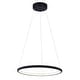 preview thumbnail 1 of 1, Justice Design Group Circola 17" LED Ring Pendant - Matte Black Finish Matte Black