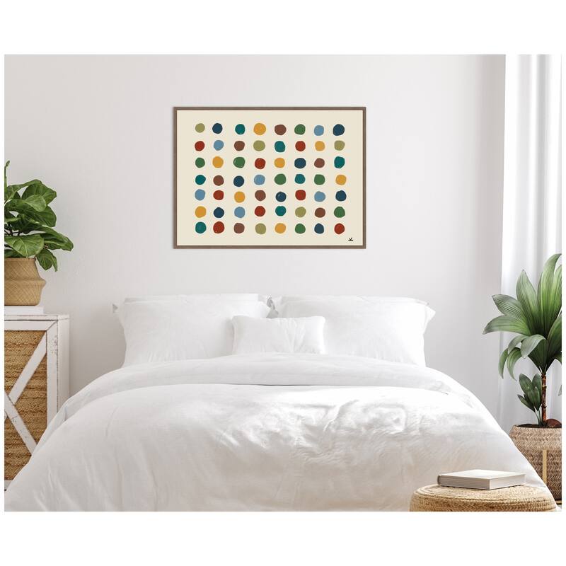 Kate and Laurel Meditation No. 3 by Kelly Knaga Framed Canvas Wall Art Print