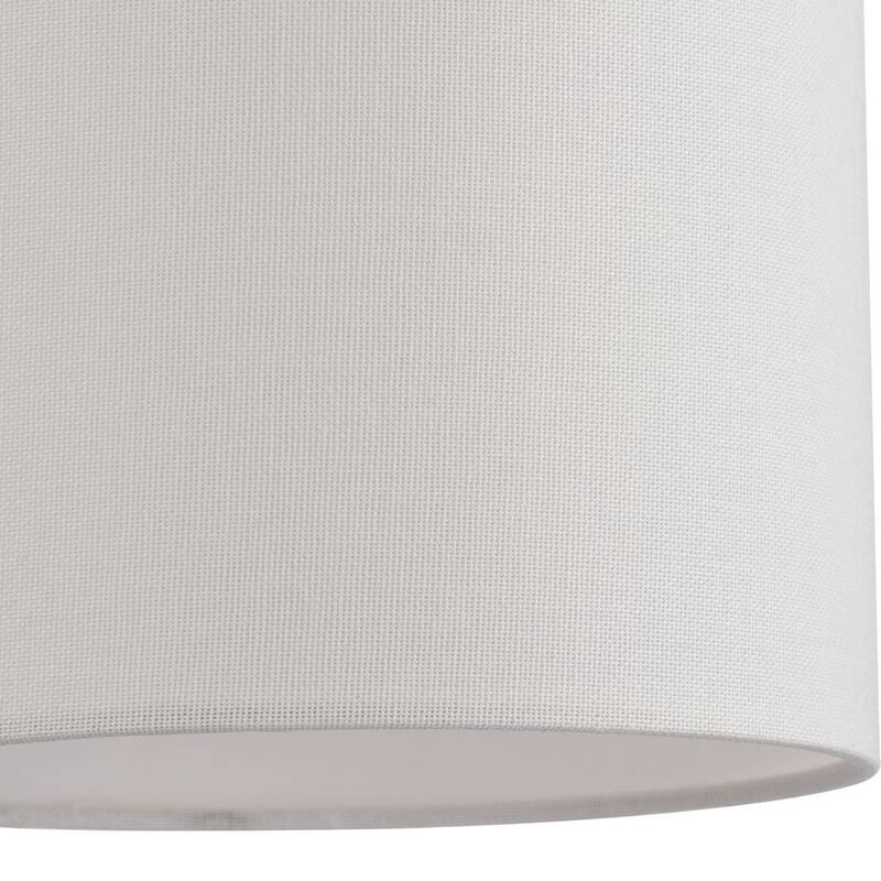 Goodwin Collection One-Light Brushed Nickel Modern Farmhouse Pendant - 7 in x 7 in x 16.75 in