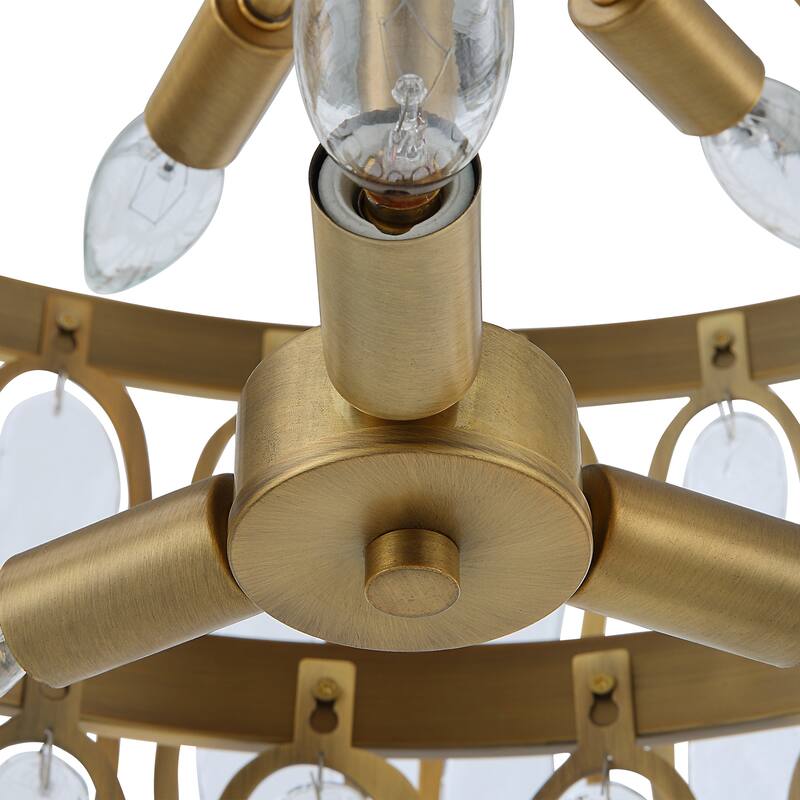 Uttermost Aurelie 9 Light Round Pendant - 28H x 28 Dia in.