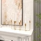preview thumbnail 9 of 15, CosmoLiving by Cosmopolitan Gold Metal Long Tapered 7 Holder Decorative Candelabra