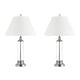 preview thumbnail 15 of 20, Judith 29" Glass LED Table Lamp, Clear/Chrome (Set of 2) by JONATHAN Y