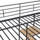 preview thumbnail 10 of 28, Full Loft Metal Bed with Desk Stool, Shelves and Cabinet Underneath