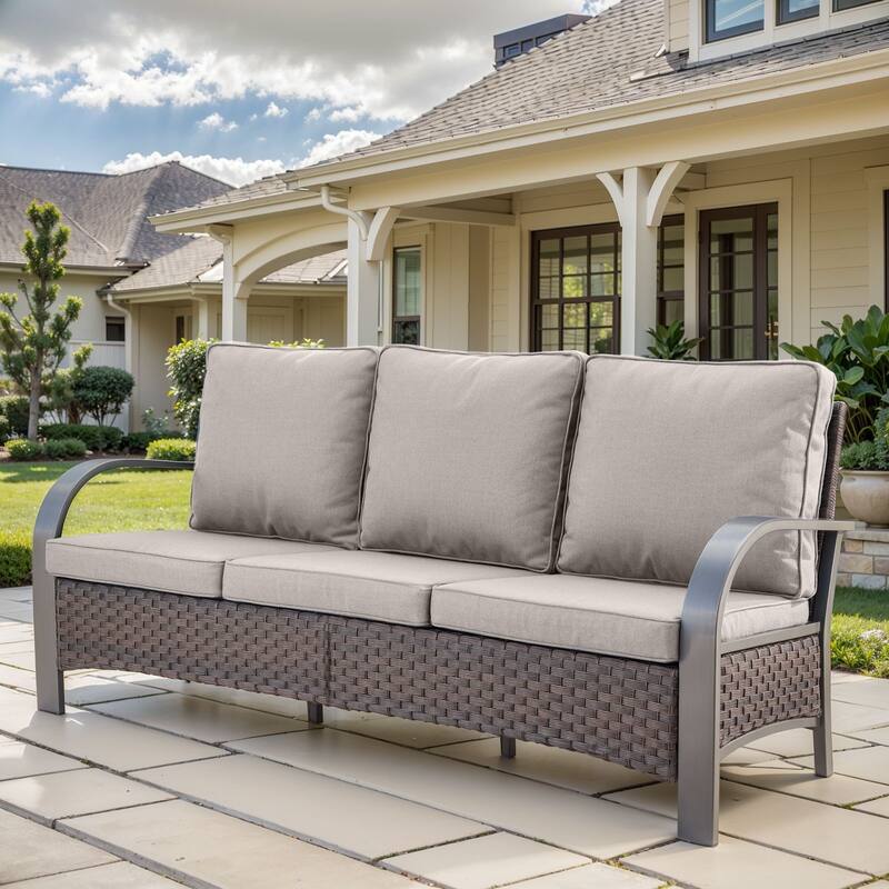 Outdoor Patio 3 Seater Sofa Furniture Couch Sofa