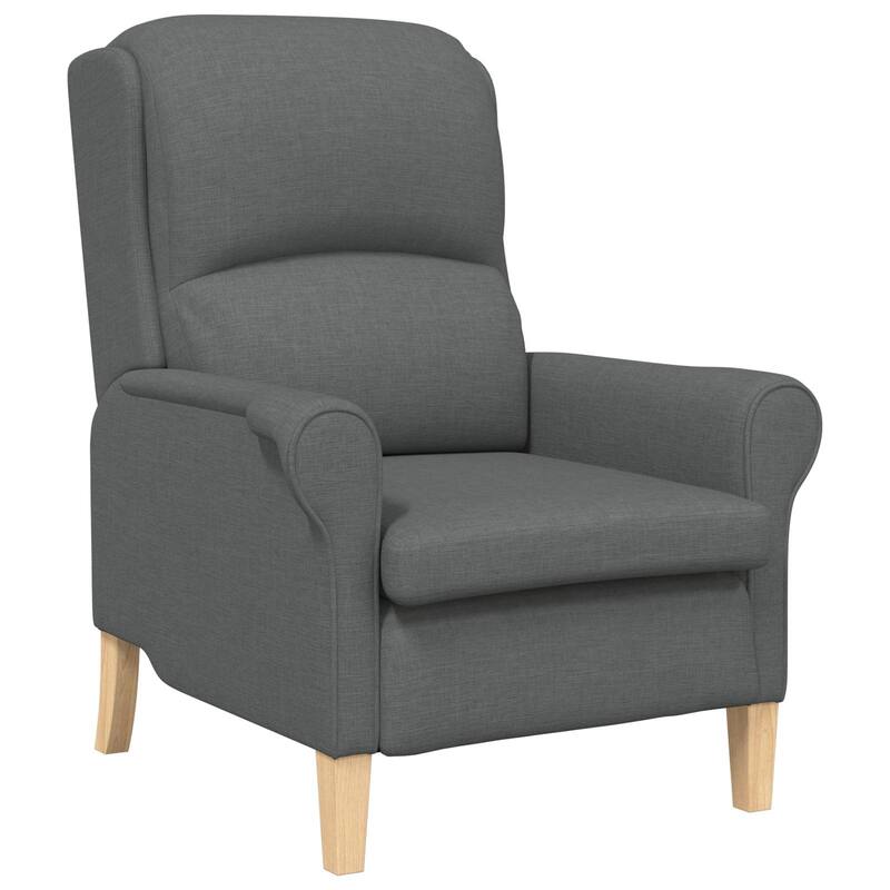 vidaXL Modern Armchair Light/Dark Gray Armchair - 29.9 x 37 x 40.2
