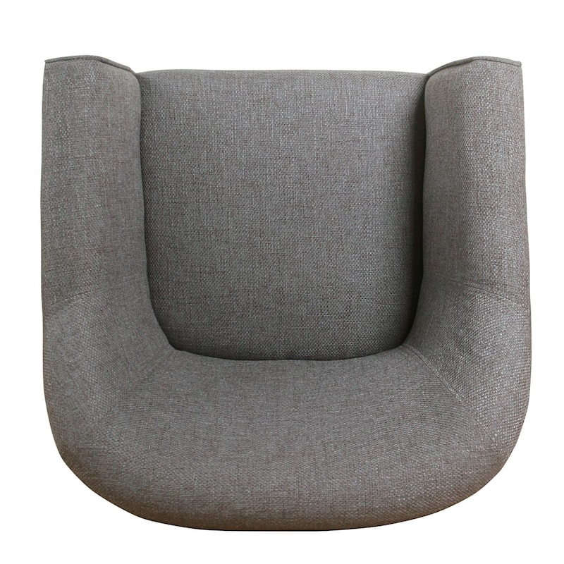 Porch & Den Kingswell Charcoal Modern Barrel Accent Chair