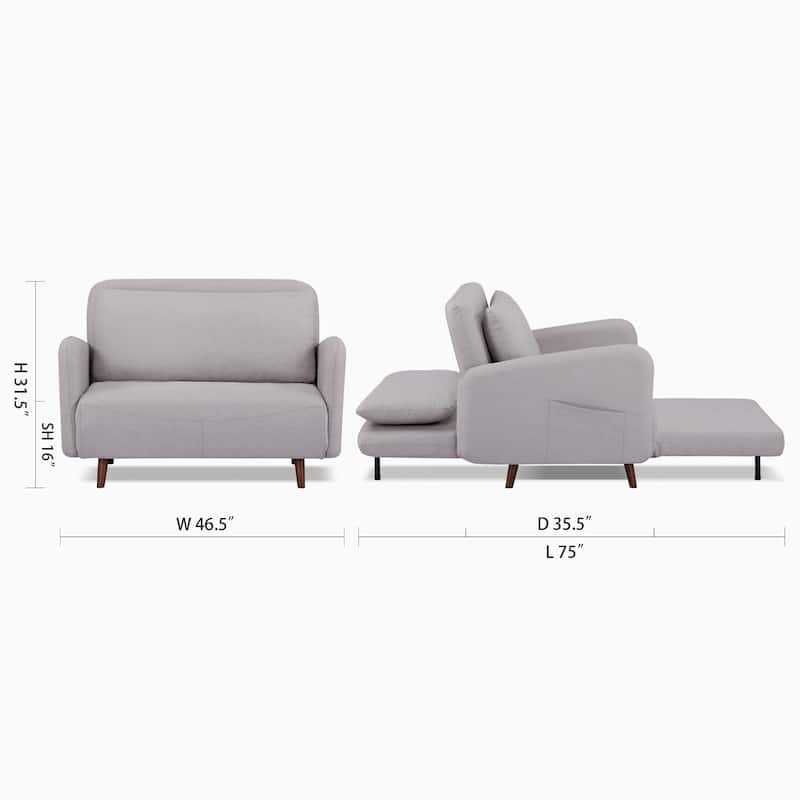 Artdeco Home - Boston & Cypress Convertible Futon Chair