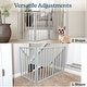 preview thumbnail 44 of 44, 3-Panel Indoor Foldable Dog Gate - 54x24-Inch Wood Freestanding Pet Fence