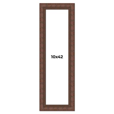 10x42 Frame Pewter Solid Wood Picture Frame Width 1.625 Inches | Interior Frame Depth 0.6875 Inches