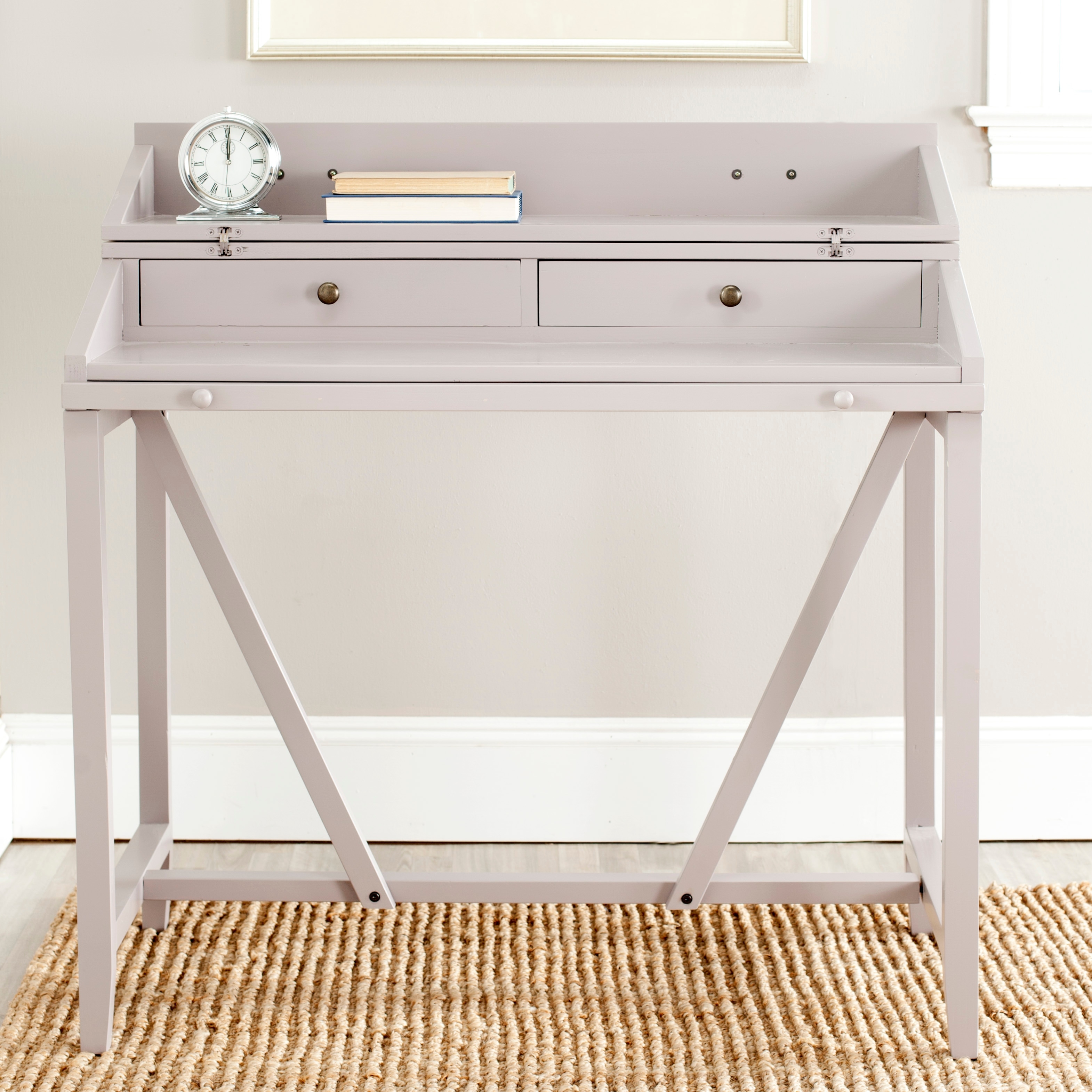 The gray hot sale barn desk
