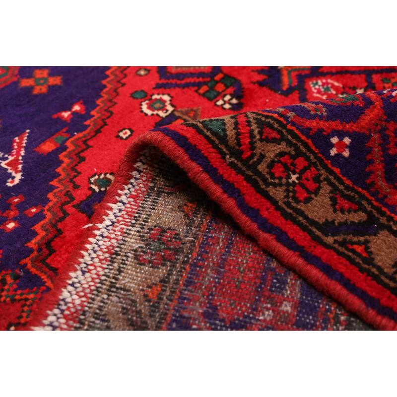 ECARPETGALLERY Hand-knotted Andelz Red Wool Rug - 4'5 x 6'7