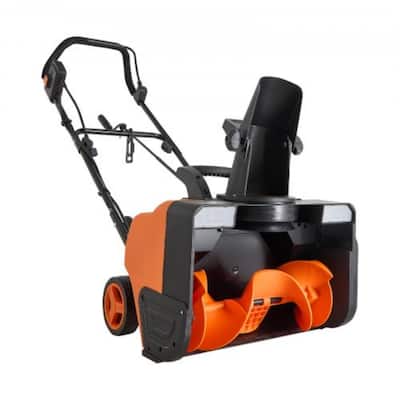 Corded Snow Thrower with 25 Feet Throwing Distance and Dual LED Lights for Winter Clearing