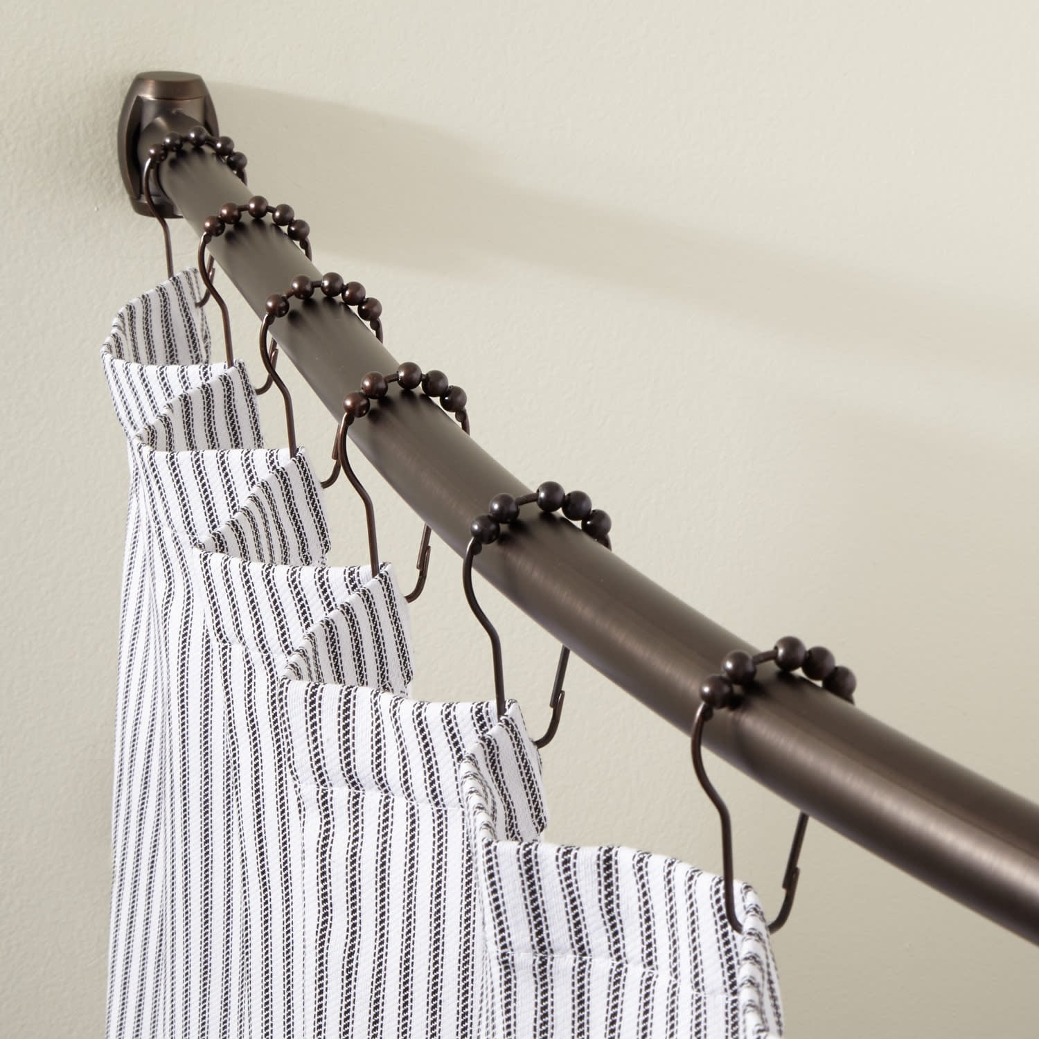 Signature Hardware 939653 72 72 Curved Commercial Grade Shower Curtain Rod Overstock 26887820