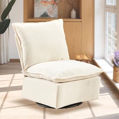 Chenille Single Swivel Sofa Chair