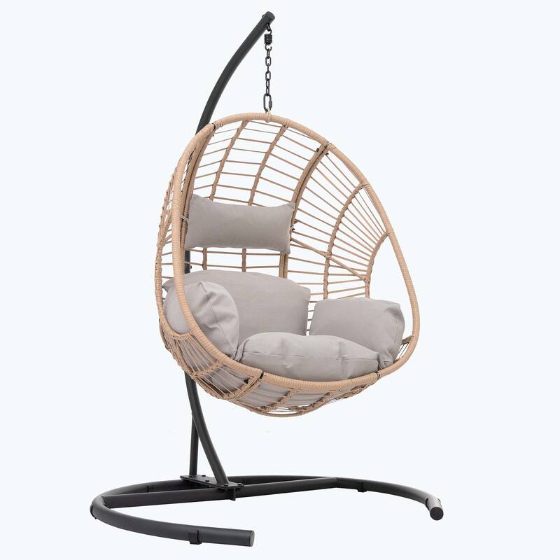 High Quality Wicker Swing Egg Chair Great for Indoors&Outdoors - N/A