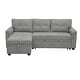 preview thumbnail 12 of 71, Reversible Sectional Sleeper Sofa with Storage Chaise & Pull-Out Bed