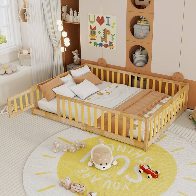 Floor Bed with Fence and Door
