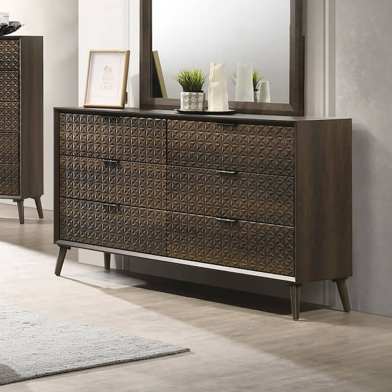 dark brown modern dresser Danvers 36" 5 Drawer Dresser