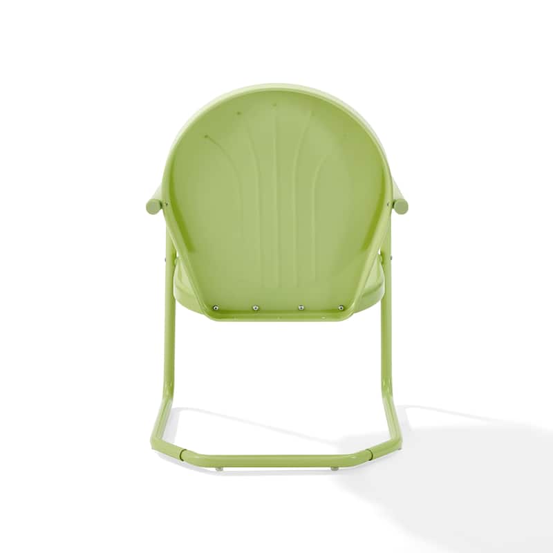 Crosley Griffith Metal Chair In Key Lime - 22 W x 28.2 D x 33.25 H