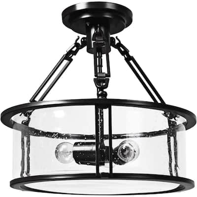 3 light close to ceiling light with glass shade semi flush mount ceiling lamp industrial hanging ceiling lighting