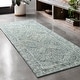 preview thumbnail 3 of 7, Alexander Home Aspen Denim Wool Hand-tufted Contemporary Area Rug 2' 6" x 7' 6" - DENIM - Runner