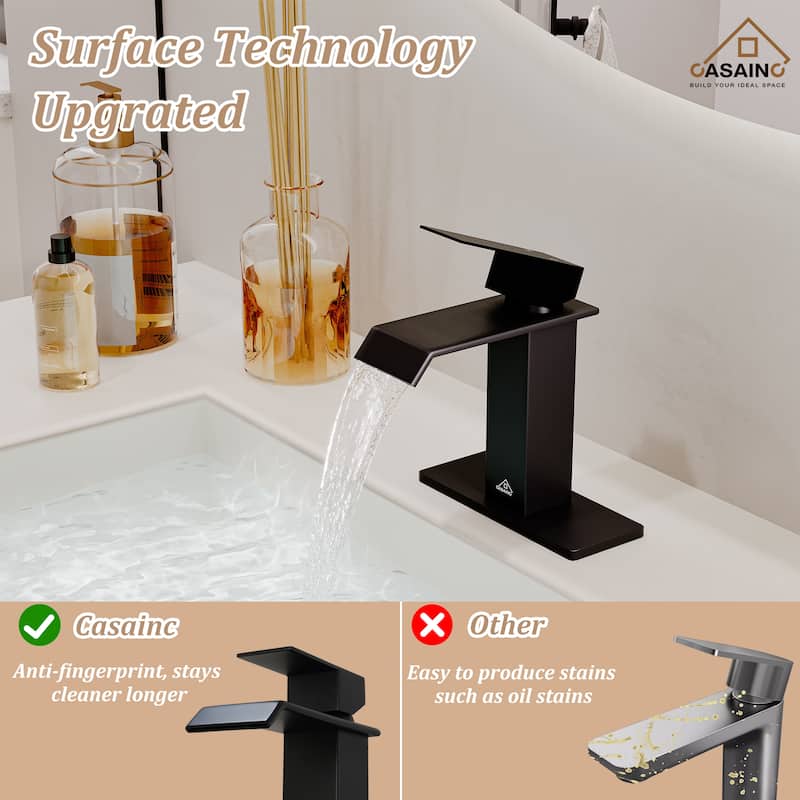 Single Handle Single Hole Bathroom Vanity Sink Faucet