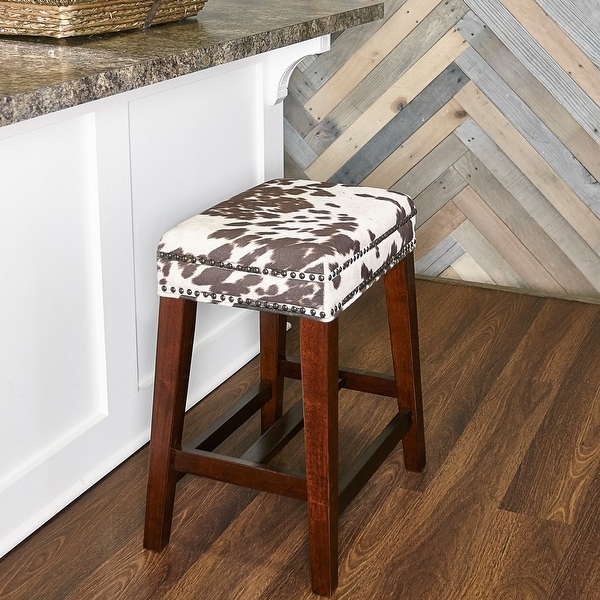 Ian Brown Cow Print Counter Stool On Sale Bed Bath Beyond