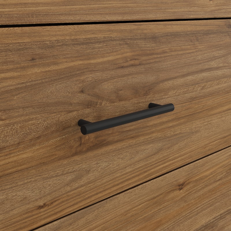 Transitional Grain-textured Grey Dresser