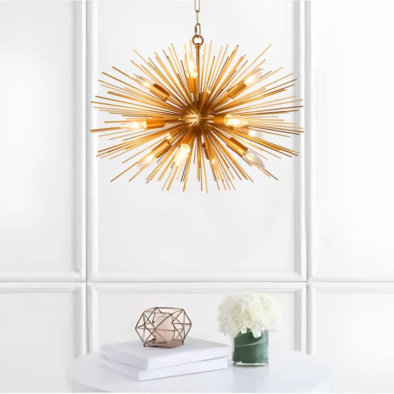 12-Light Dimmable Sci-fi Sputnik Chandelier (Gold) - Gold