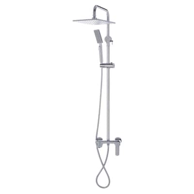 SAFAVIEH Solea Cheria Wall Mount Bathroom Shower Tub Combination - 8"W x 20"D x 40"H