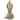Decorative Namaste Female Figurine in Lotus Position, Yoga Meditation Sculpture, Resin, Brown 6.5 L x 6.5 W x 11 H