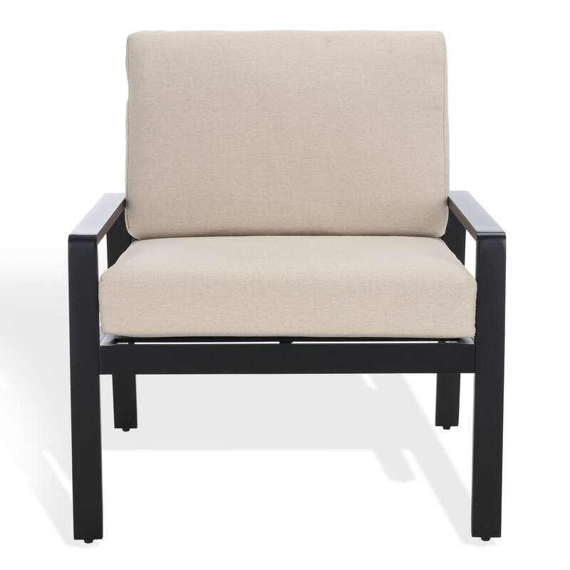 SAFAVIEH Couture Outdoor Patio Furniture Guam Aluminum Chair - 29"W x 29"D x 28"H