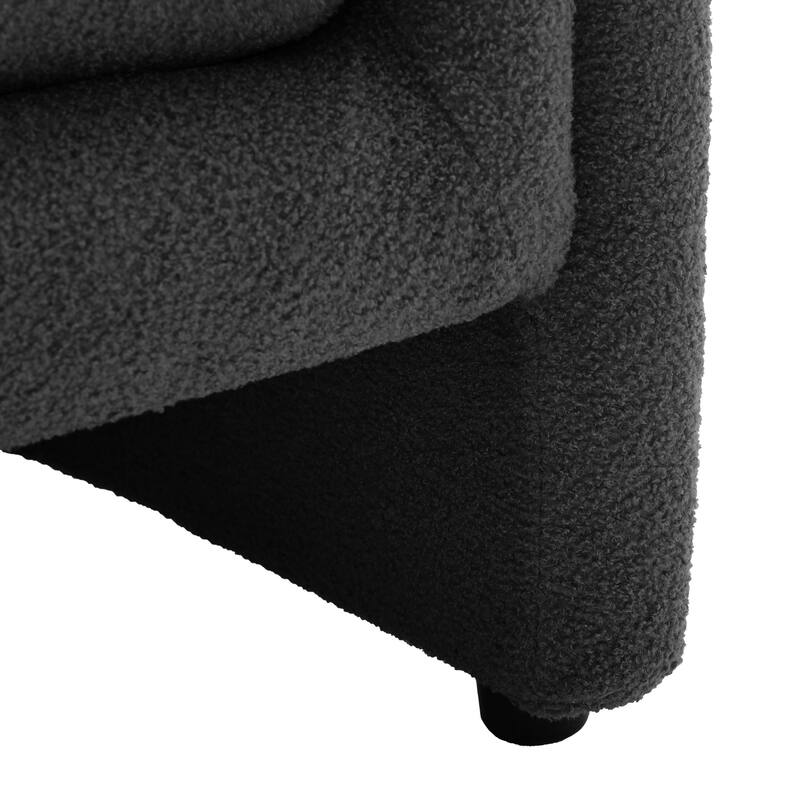 Modern Upholstered Barrel Accent Chair