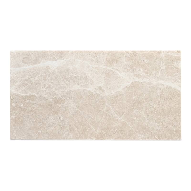 NADAAL STUDIOS Tylienne Coffee Table, Italian Botticino Marble, Hammered Blackened Iron Base