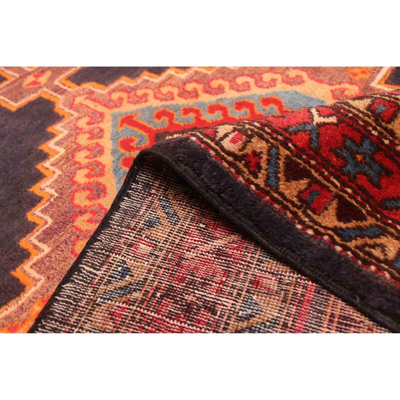 ECARPETGALLERY Hand-knotted Konya Anatolian Dark Navy Wool Rug - 4'0 x 10'4