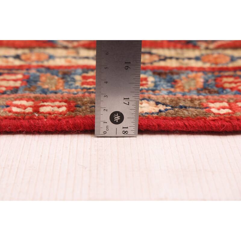 ECARPETGALLERY Hand-knotted Andelz Red Wool Rug - 3'4 x 7'11