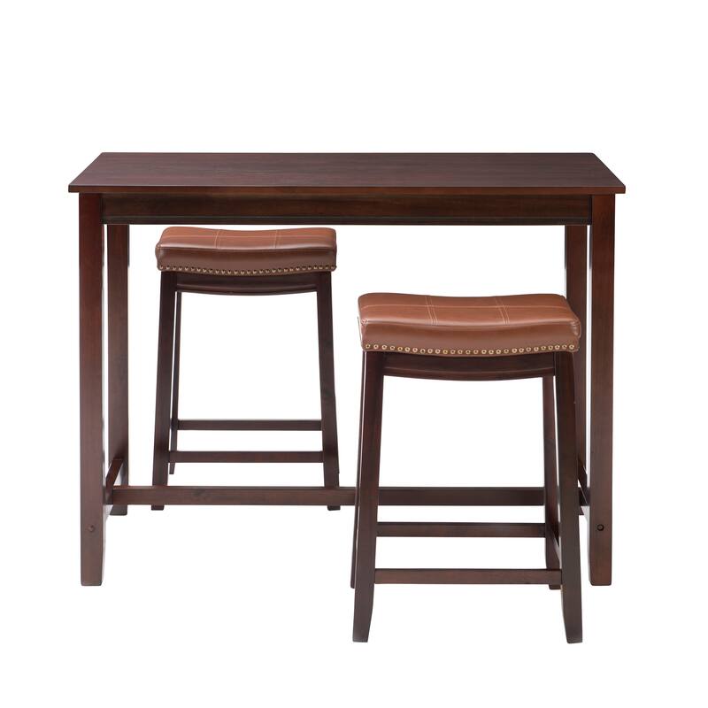 Bridgeport Wooden 3-Piece Counter Height Dining Set