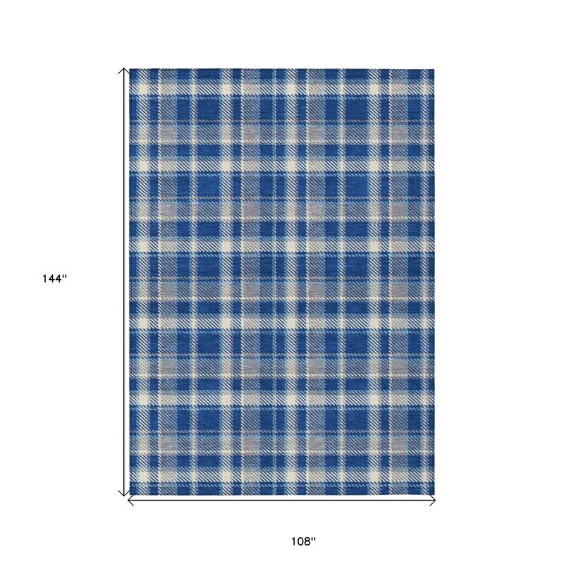 Alvasi Plaid Weather Resistant Blended Style Runner Outdoor Rug