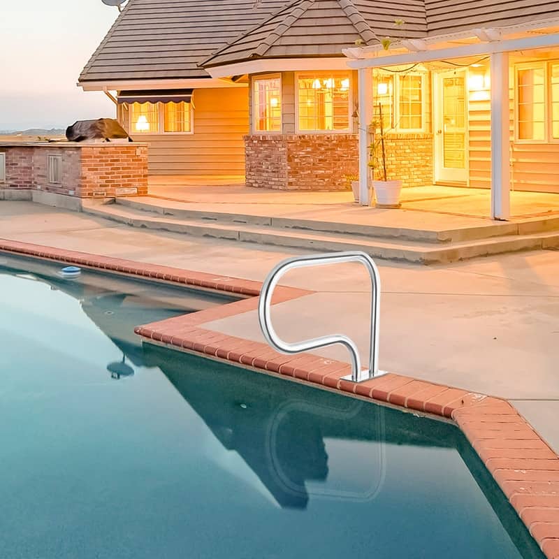 Swimming 3-Bend Stainless Steel Pool Hand Rail for Inground Pool
