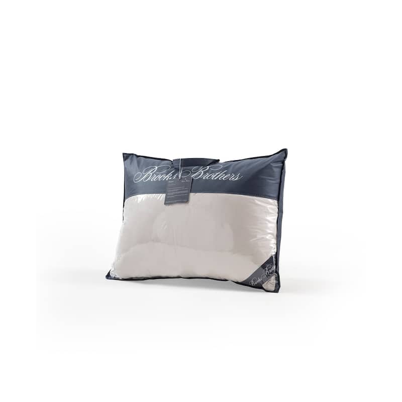 Brooks Brothers Goose Down Pillow - Silver