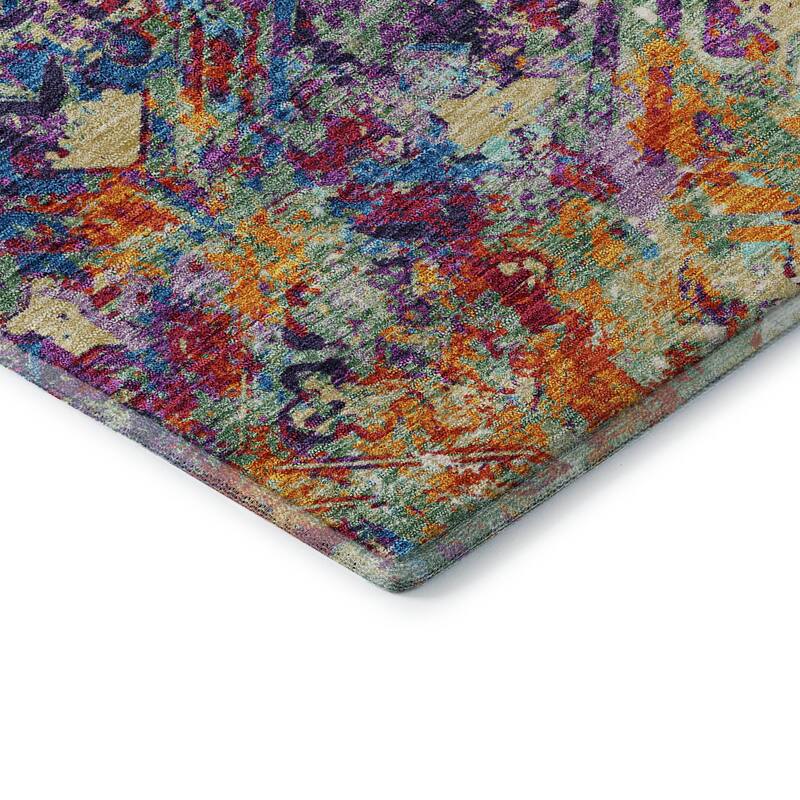 Premium Washable Super Soft Trellis Distressed Mayfield Rug