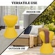 preview thumbnail 140 of 143, Boyd Round Side Table with Ribbed Design Base - Accent Hourglass End Table with Removable Lid for Living Room & Bedroom