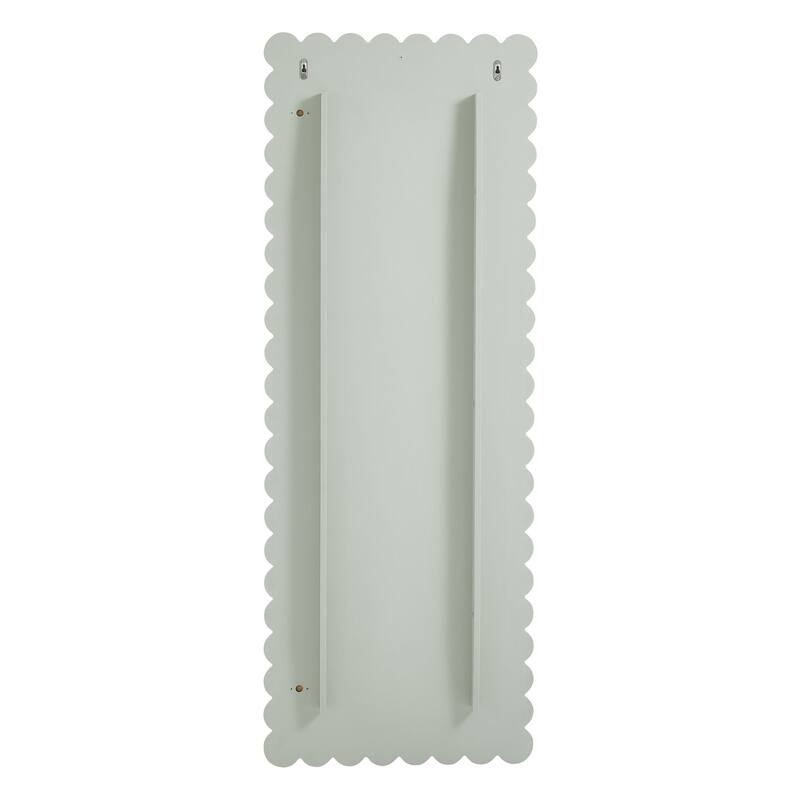 Emmeline Scalloped Rectangle Floor Mirror