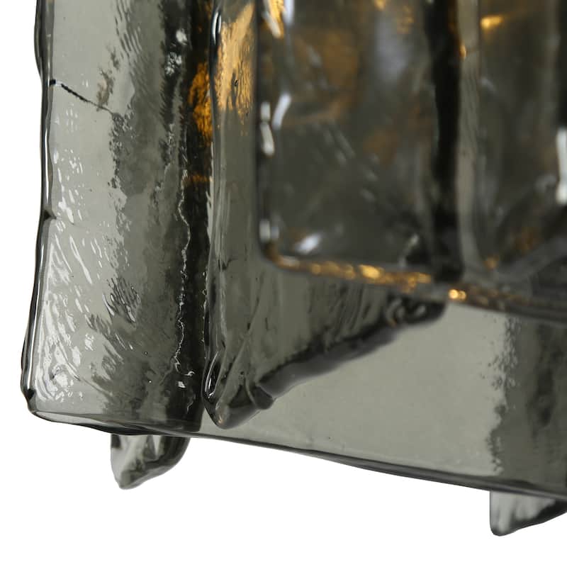 Kasy Modern 1-Light Textured Glass Pendant Light Art Deco Kitchen Island Light