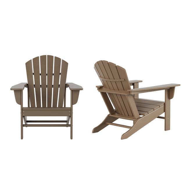 Laguna Classic Outdoor Adirondack Chair (Set of 2) - Weather Wood